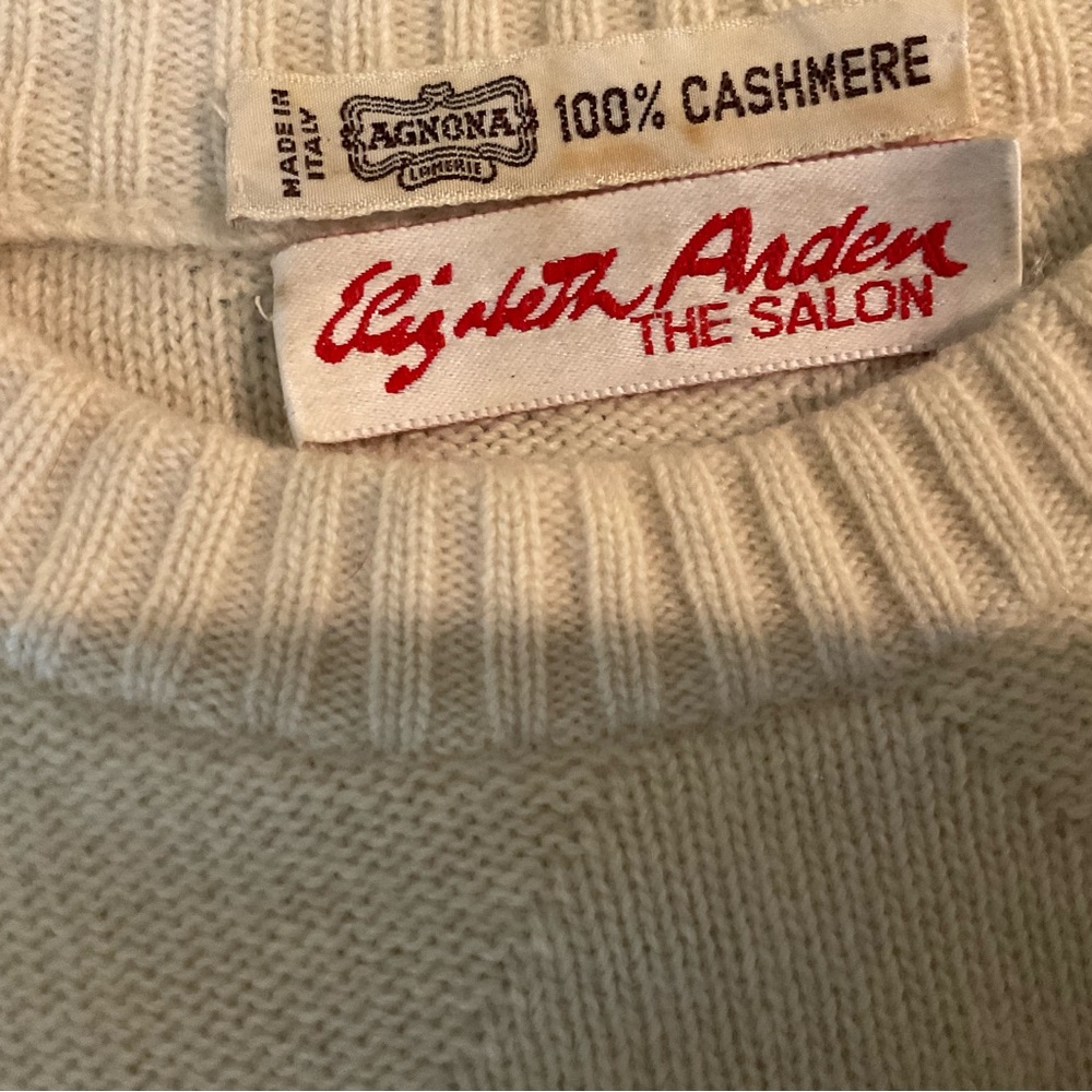 Agnona Cream Cashmere 4 ply Cashmere Sweater